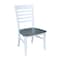 International Concepts Round 42 in. Dual Drop Leaf Dining Table with 4 Ladderback Chairs - 5 Piece Dining Set, 42 in W K05-42DP-C310-4 - alternate 3